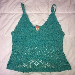 Mora mermaid style crochet tank top